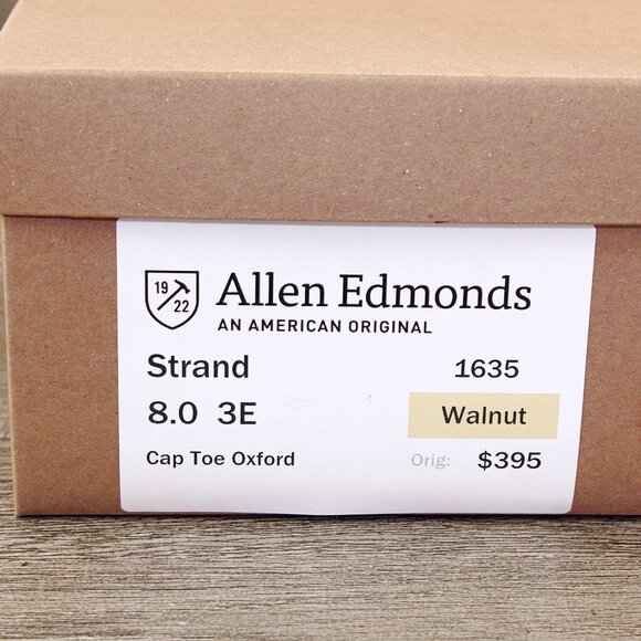 Allen Edmonds STRAND Oxford 8 EEE Wide Walnut * add $15 Cedar Trees - Picture 11 of 13